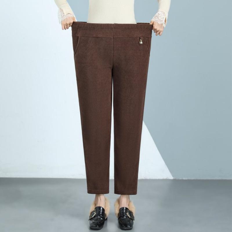 High-Waisted Corduroy Mom Pants with Velvet, Plus Size, for Middle-Aged & Elderly Women, Loose Straight-Leg Cropped Fit 2XL (95-110 lbs)
High-Waisted Corduroy Mom Pants with Velvet, Plus Size, for Middle-Aged & Elderly Women, Loose Straight-Leg Cropped Fit 2XL (95-110 lbs)