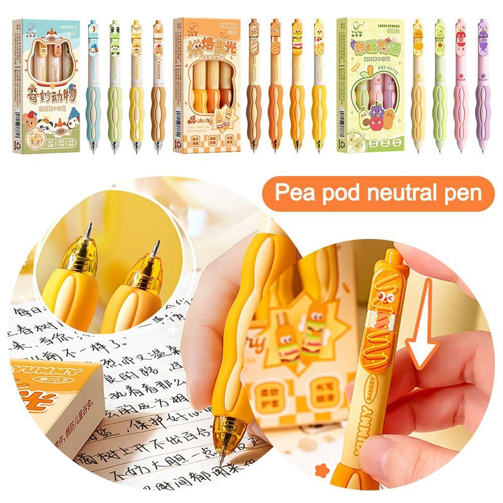 4PCS/Set 0.5mm Black Pen Quick Drying Neutral Pen Cartoon Signature Pen Students C
4PCS/Set 0.5mm Black Pen Quick Drying Neutral Pen Cartoon Signature Pen Students C