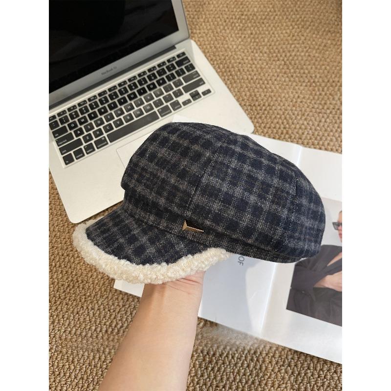 Retro Woolen Plaid Beret for Women Korean Style Stylish Sweet and Versatile Face Showing Small Octagonal Hat M(54-58cm)
Retro Woolen Plaid Beret for Women Korean Style Stylish Sweet and Versatile Face Showing Small Octagonal Hat M(54-58cm)