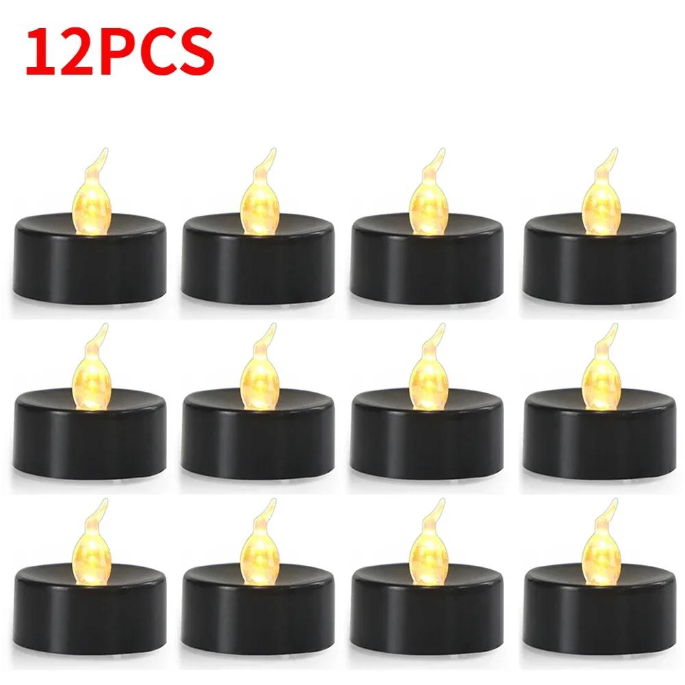 12Pcs Electronic Black Candle Light Household Smokeless Lighting Home Decoration Accessories for Halloween Christmas
12Pcs Electronic Black Candle Light Household Smokeless Lighting Home Decoration Accessories for Halloween Christmas