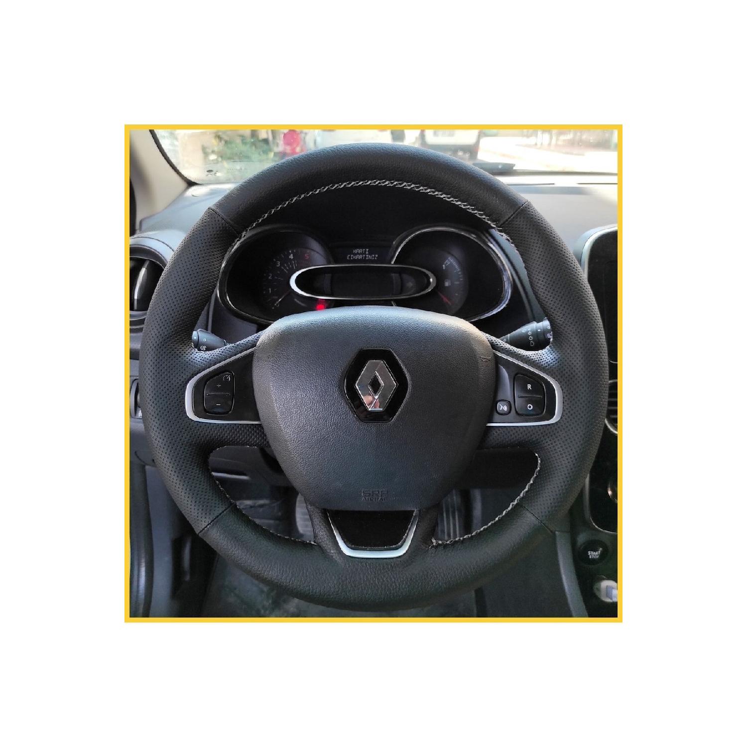 Renault Clio 4 Phase 2 Чехол на рулевое колесо для конкретного автомобиля (серый стежок)
Renault Clio 4 Phase 2 Чехол на рулевое колесо для конкретного автомобиля (серый стежок)