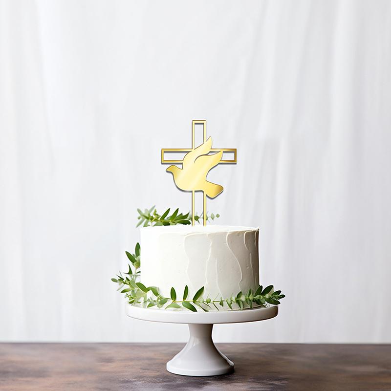 Cross Peace Dove Cake Topper Gold Acrylic Baptism Christening Communion Cake Decoration God Bless Party Supplies
Cross Peace Dove Cake Topper Gold Acrylic Baptism Christening Communion Cake Decoration God Bless Party Supplies