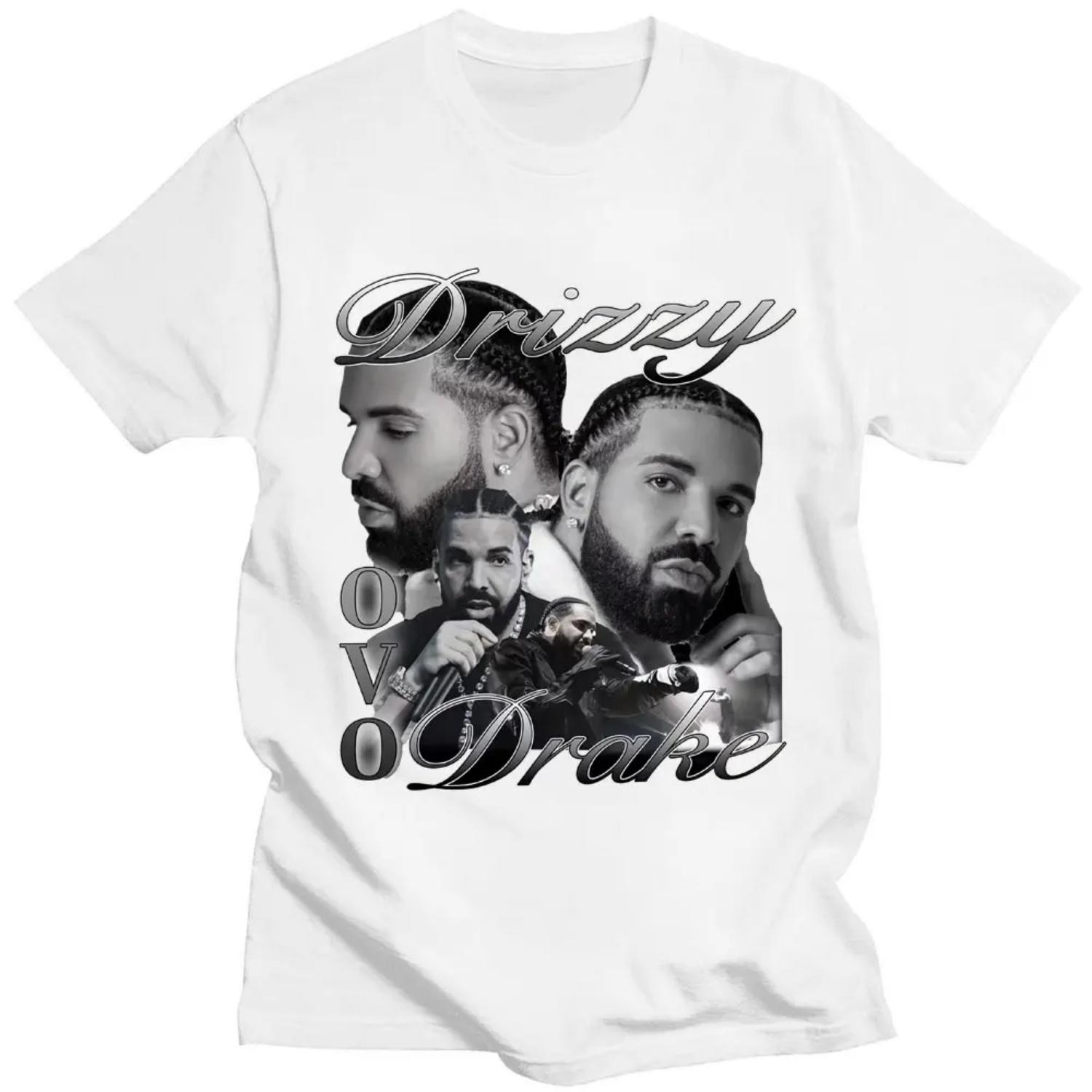Rapper Drizzy Drake Print T-shirt Men 100% Cotton Oversized Vintage Short Sleeve T-shirts Hip Hop T Shirt Streetwear Tops S
Rapper Drizzy Drake Print T-shirt Men 100% Cotton Oversized Vintage Short Sleeve T-shirts Hip Hop T Shirt Streetwear Tops S