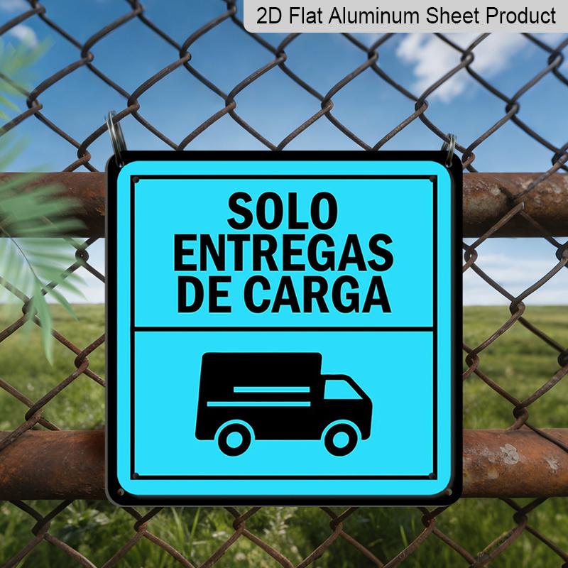 2D Flat 1pc, Funny Spanish Metal Sign - Solo Entregas De Carga Truck Delivery Decoration - Heavy-Duty Aluminum Construction - Easy Hang with 20*20cm
2D Flat 1pc, Funny Spanish Metal Sign - Solo Entregas De Carga Truck Delivery Decoration - Heavy-Duty Aluminum Construction - Easy Hang with 20*20cm
