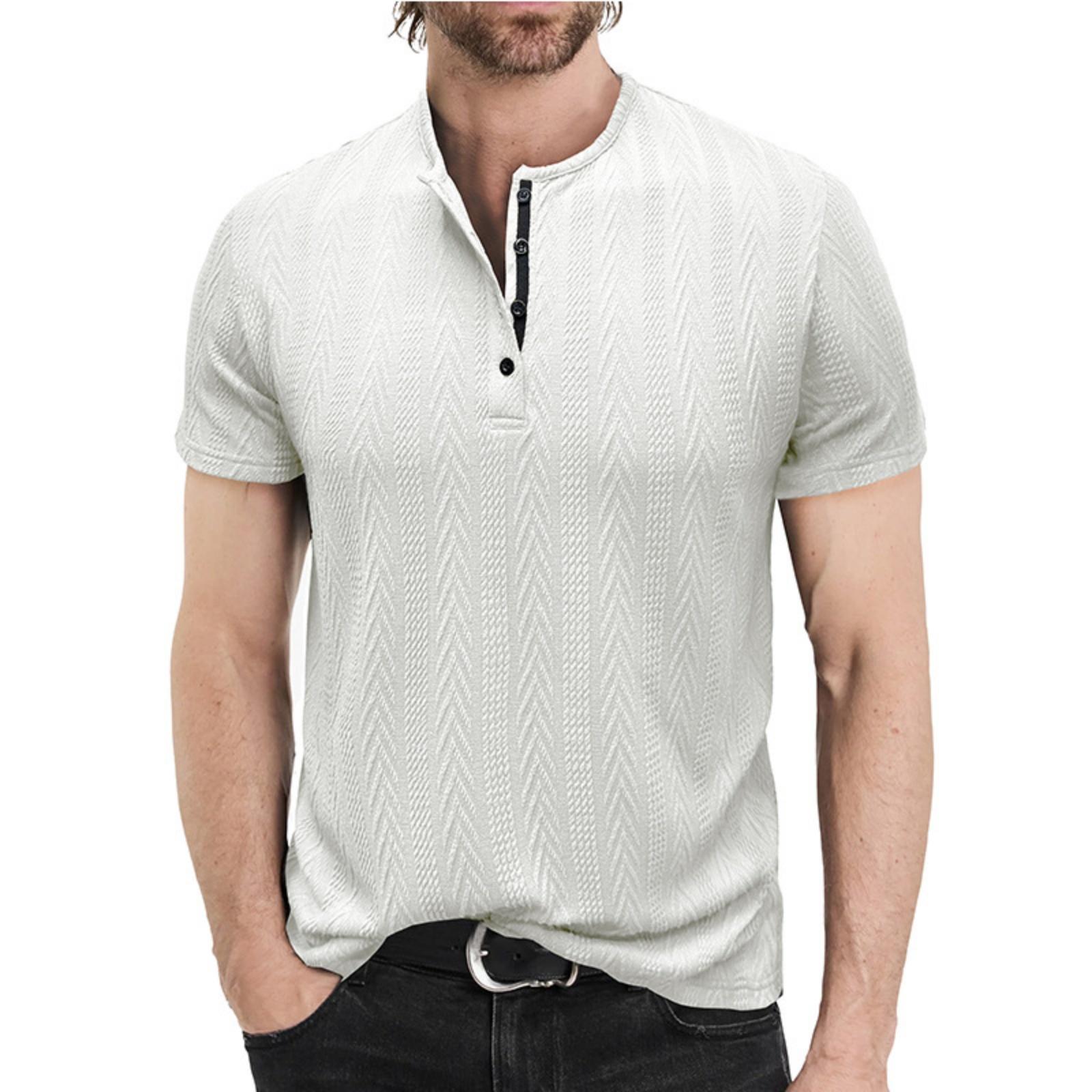 Men s Casual Sports -color Textured T-shirt And Shirt, Men s Round-neck Short-sleeved Top XXL білий
Men s Casual Sports -color Textured T-shirt And Shirt, Men s Round-neck Short-sleeved Top XXL білий