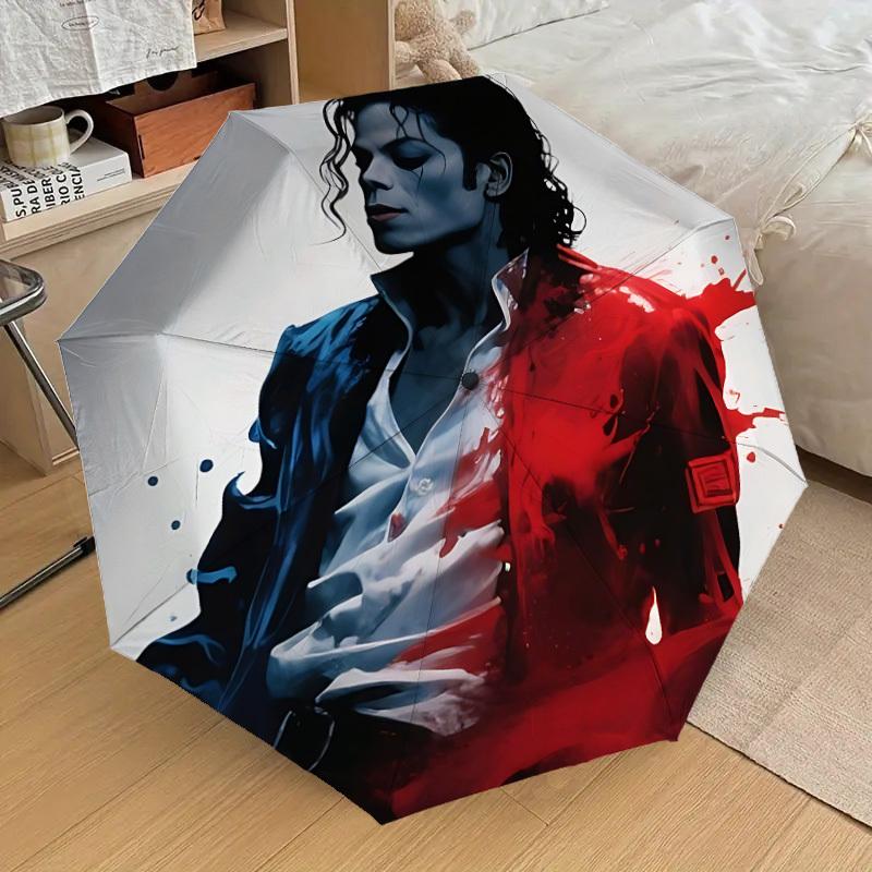 1pc Michael Jackson Automatic Folding Umbrella, Portable Collapsible Design, Casual Outdoor Accessory 014
1pc Michael Jackson Automatic Folding Umbrella, Portable Collapsible Design, Casual Outdoor Accessory 014