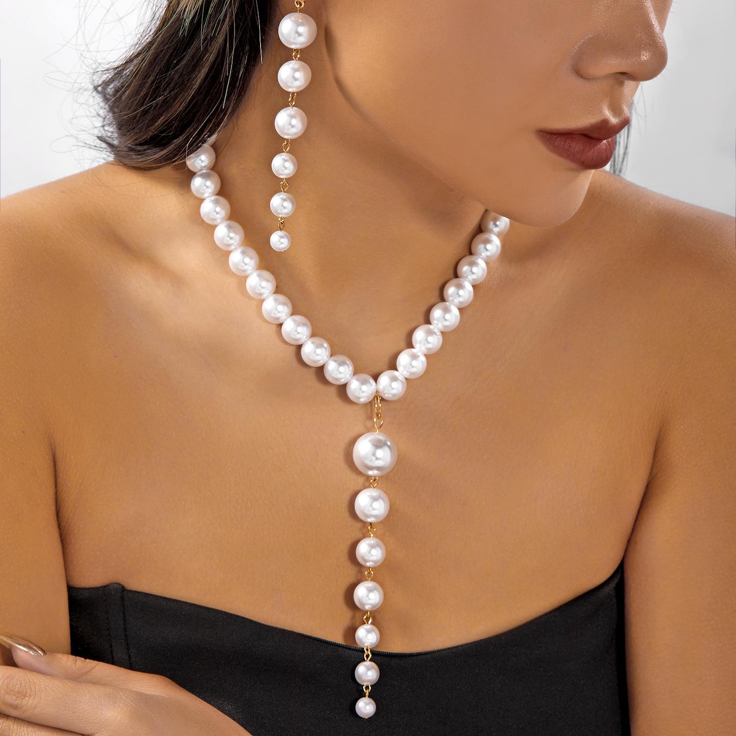 3 PCS Imitation Pearl Necklace Pendant Earrings Jewelry Set Gold Color Elegant Party Bridal Bridesmaid Jewelrys Gift
3 PCS Imitation Pearl Necklace Pendant Earrings Jewelry Set Gold Color Elegant Party Bridal Bridesmaid Jewelrys Gift