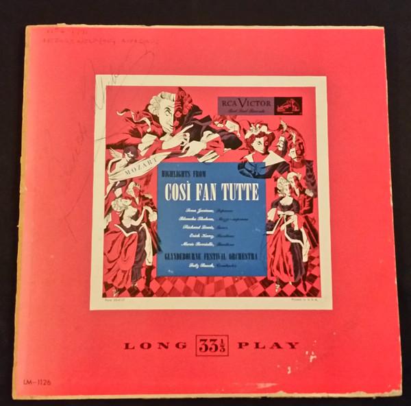 LP Record WOLFGANG AMADEUS MOZART - SENA JURI - Highlights From Così Fan Tutte, K. LM1126 RCA Victor Red 1951 US Classical Used
LP Record WOLFGANG AMADEUS MOZART - SENA JURI - Highlights From Così Fan Tutte, K. LM1126 RCA Victor Red 1951 US Classical Used