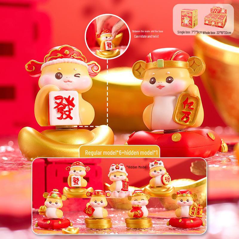 Национальный тренд Праздничная змея Благословение Слепая коробка Смоляные поделки Украшения для дома на Новый год Random One
Национальный тренд Праздничная змея Благословение Слепая коробка Смоляные поделки Украшения для дома на Новый год Random One