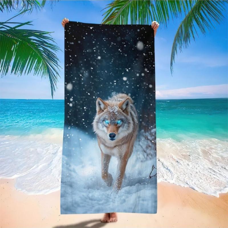 1pc Majestic Wolf Microfiber Beach Scarf - Large Oversized Lightweight Sand-Free Quick-Dry Towel, Breathable Absorbent with W40*H60(CM)
1pc Majestic Wolf Microfiber Beach Scarf - Large Oversized Lightweight Sand-Free Quick-Dry Towel, Breathable Absorbent with W40*H60(CM)