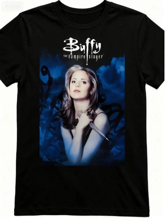 Vintage Y2k T Shirts Buffy The Vampire Slayer Graphic Tee Gothic TV Show Print Cotton TShirt 90s Cult Classic Top Unisex 4XL
Vintage Y2k T Shirts Buffy The Vampire Slayer Graphic Tee Gothic TV Show Print Cotton TShirt 90s Cult Classic Top Unisex 4XL