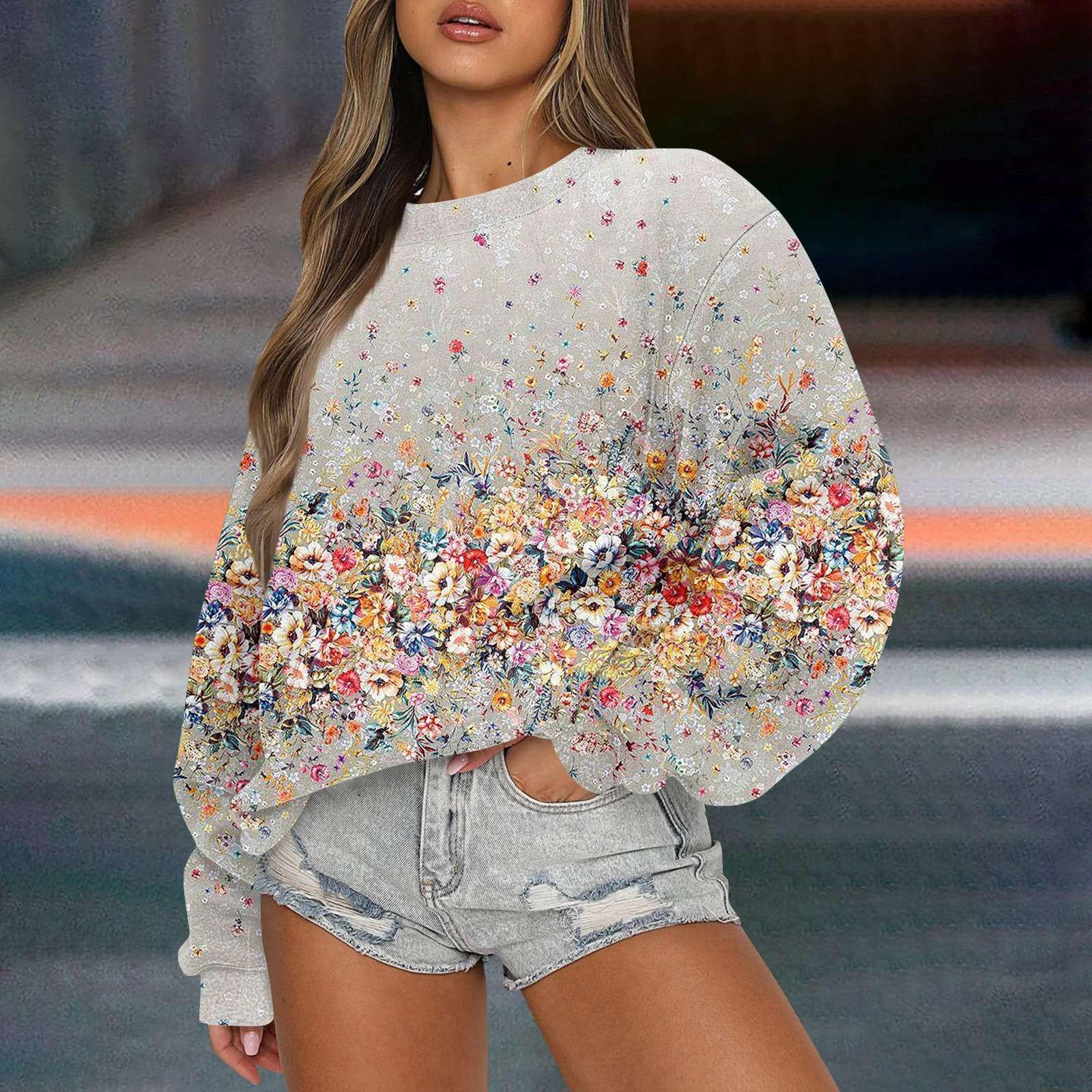 Женская повседневная мода ретро цветочный принт длинный рукав трикотажный спортивный топ свободного кроя XXL хаки
Женская повседневная мода ретро цветочный принт длинный рукав трикотажный спортивный топ свободного кроя XXL хаки