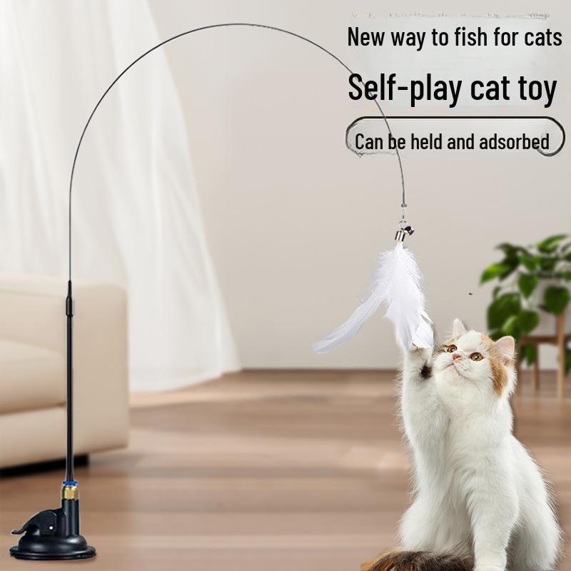 Strong Suction Cup Cat Amusement Stick with Steel Wire, Feather, and Bell - Self-Entertainment, Bite-Resistant Pet Toy
Strong Suction Cup Cat Amusement Stick with Steel Wire, Feather, and Bell - Self-Entertainment, Bite-Resistant Pet Toy