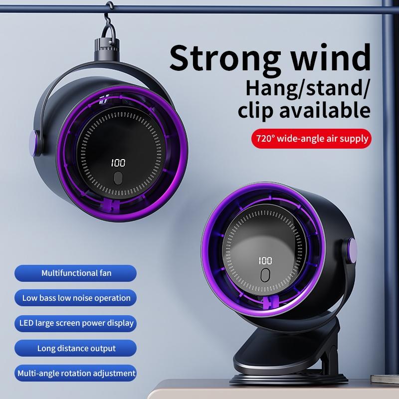 Multi-functional Circulating Fan With Clip Electric Clip Fan 4 Speed Adjustable High-speed Clip Fan 3-in-1 Turbo Fan Mini Fan
Multi-functional Circulating Fan With Clip Electric Clip Fan 4 Speed Adjustable High-speed Clip Fan 3-in-1 Turbo Fan Mini Fan