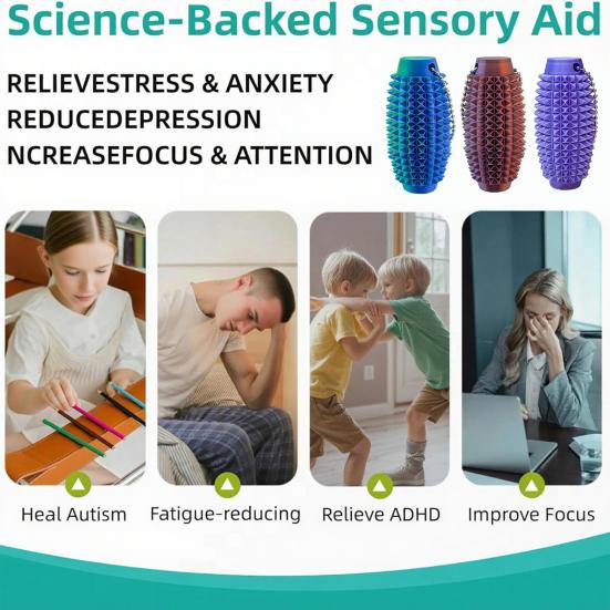Fidget STIM Tool Focus Stress Relief Compact Design Backpack Attachment Fidget Commuting Fidget Accessory синій
Fidget STIM Tool Focus Stress Relief Compact Design Backpack Attachment Fidget Commuting Fidget Accessory синій