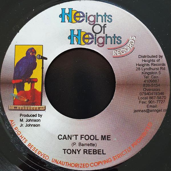 7inch Record TONY REBEL - Can t Fool Me NONE Heights Of Heig 2004 Jamaica Reggae, Ska & Dub Used
7inch Record TONY REBEL - Can t Fool Me NONE Heights Of Heig 2004 Jamaica Reggae, Ska & Dub Used