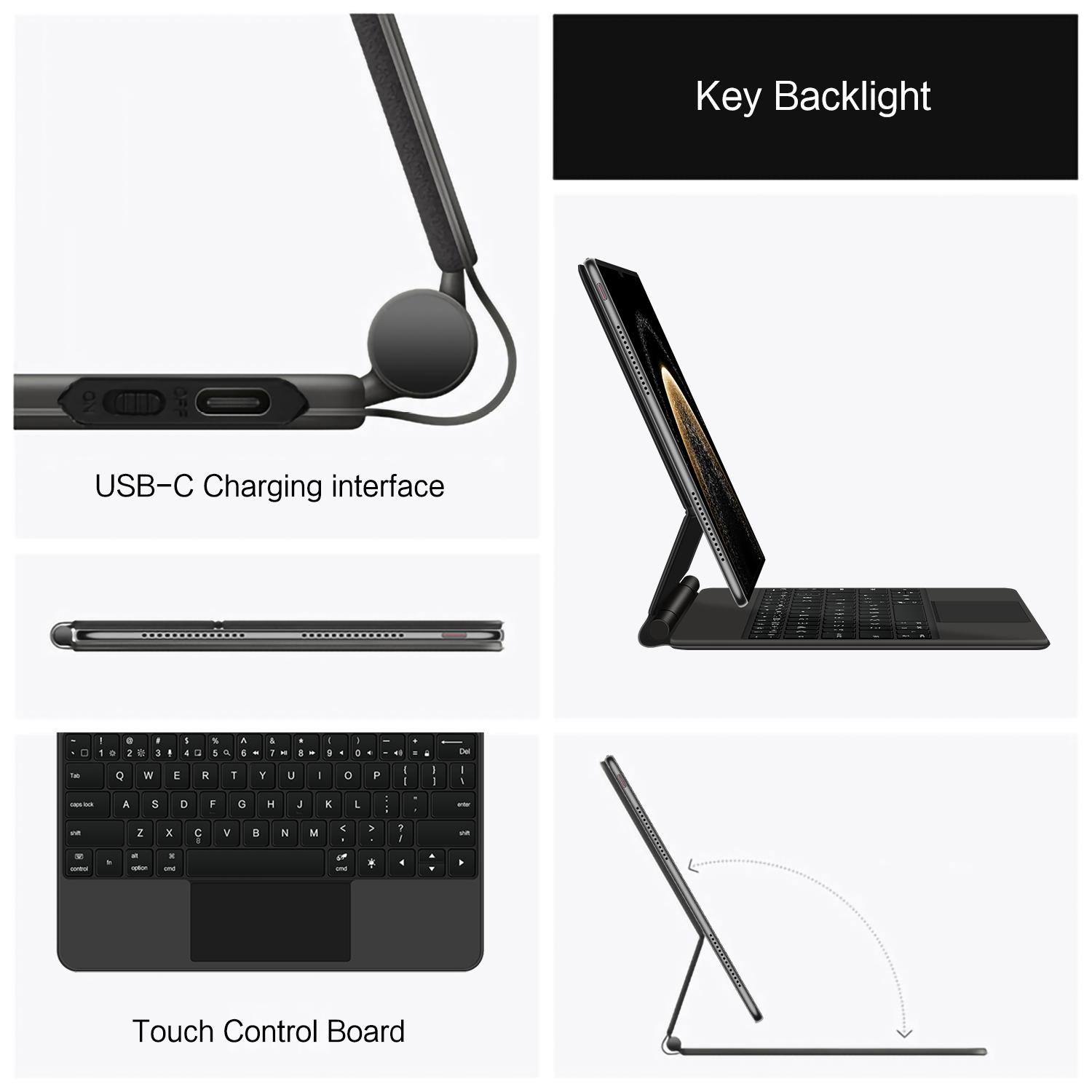 For Huawei MatePad Pro 13.2 (2025) Magnetic Floating Bluetooth-compatible Keyboard+Leather Tablet Case A
For Huawei MatePad Pro 13.2 (2025) Magnetic Floating Bluetooth-compatible Keyboard+Leather Tablet Case A