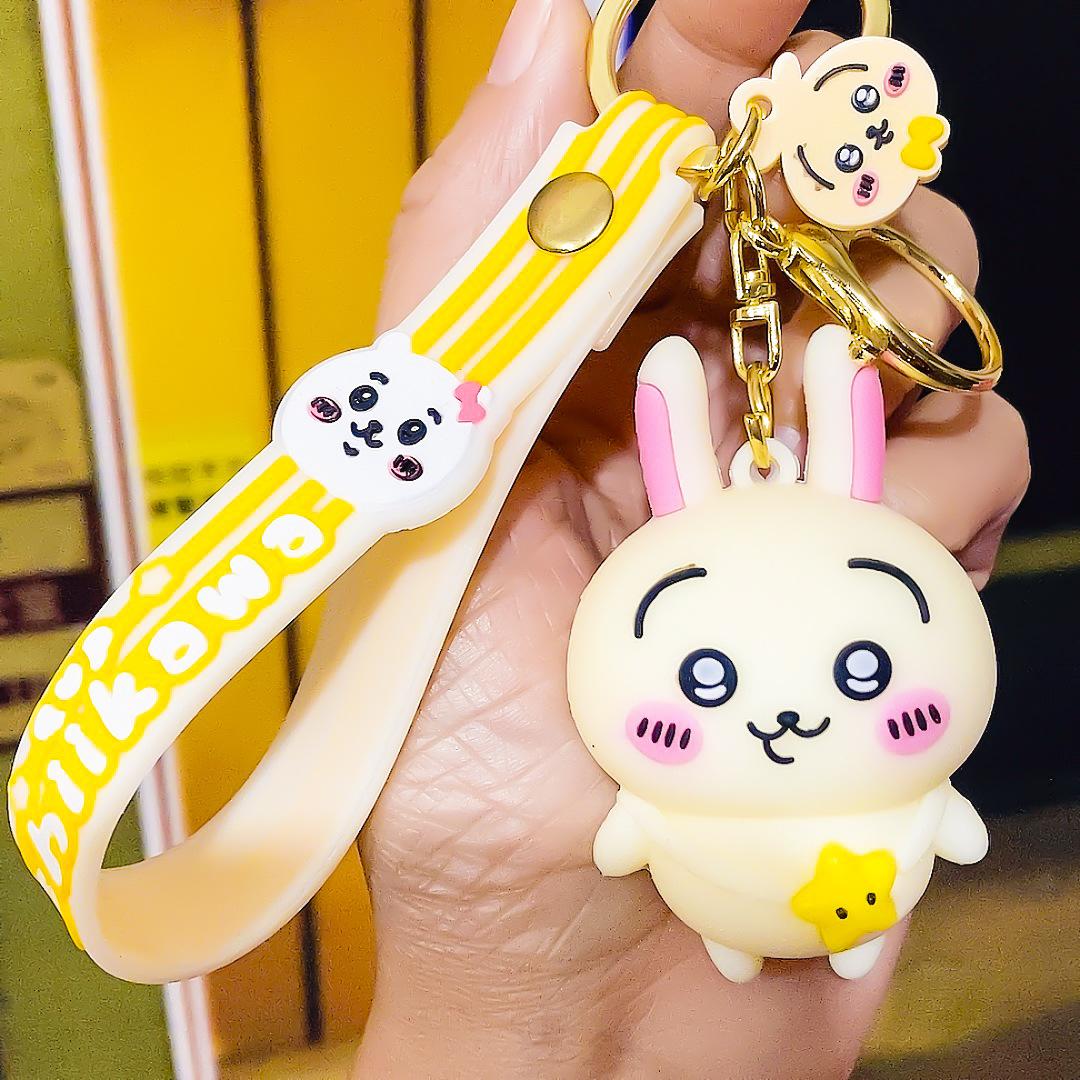 Cute Chiikawa Keychain Animation Pendant Bag Charm Car Key Ring Creative Small Present Birthday Present For Fans 1pcs
Cute Chiikawa Keychain Animation Pendant Bag Charm Car Key Ring Creative Small Present Birthday Present For Fans 1pcs