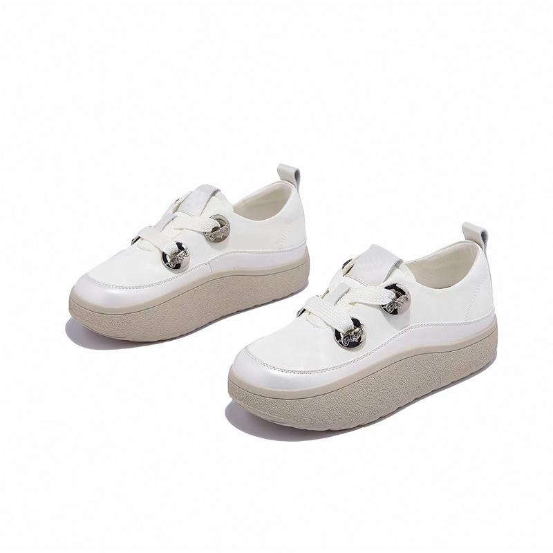 Popular new casual little white shoes fashionable and comfortable platform muffin shoes versatile lace-up sports shoes 40 перлина білого кольору
Popular new casual little white shoes fashionable and comfortable platform muffin shoes versatile lace-up sports shoes 40 перлина білого кольору