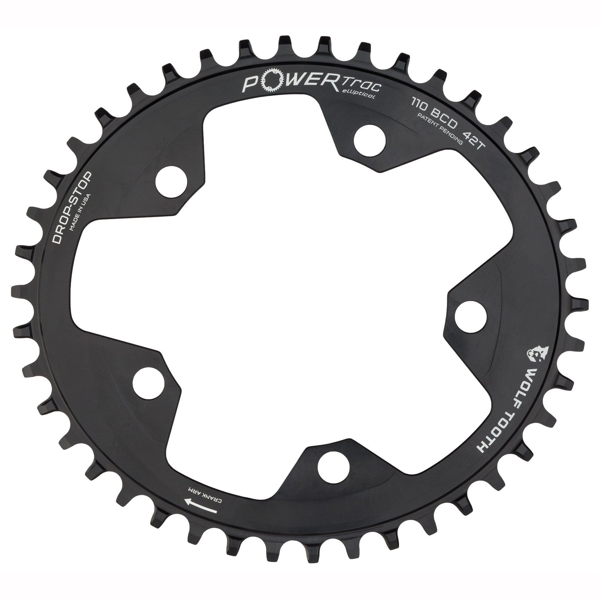 Звездочка Wolf Tooth Elliptical 110 BCD 5 Bolt Chainring 38T совместима с цепочкой SRAM Flattop Chainring
Звездочка Wolf Tooth Elliptical 110 BCD 5 Bolt Chainring 38T совместима с цепочкой SRAM Flattop Chainring