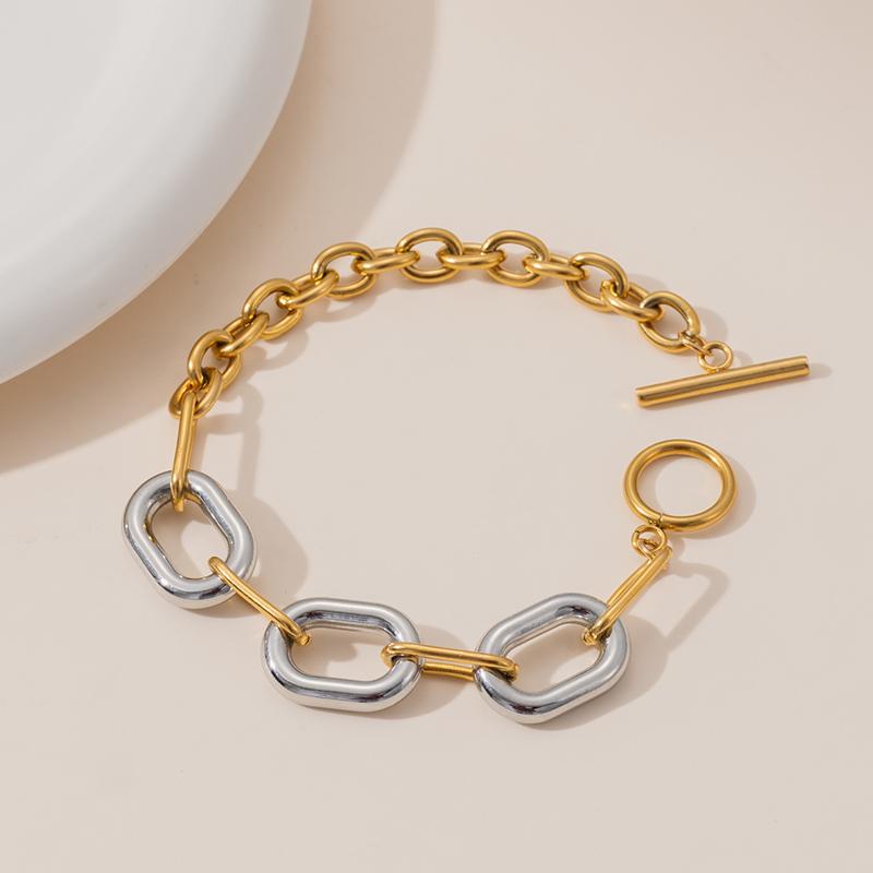 Браслеты из нержавеющей стали 316L двухцветные с застежкой OT Foxanry Креативные Простые Водонепроницаемые Ювелирные изделия для Дня Рождения Подарки EL0062 золотой
Браслеты из нержавеющей стали 316L двухцветные с застежкой OT Foxanry Креативные Простые Водонепроницаемые Ювелирные изделия для Дня Рождения Подарки EL0062 золотой