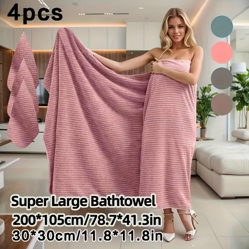 Extra Large Bath Sheets 78.7x 41.3in Oversized Jumbo Bathroom Towel Giant XXL Coral Fleece Beach Sheets Soft Quick Dry Absorbent with Hanging Loop
Extra Large Bath Sheets 78.7x 41.3in Oversized Jumbo Bathroom Towel Giant XXL Coral Fleece Beach Sheets Soft Quick Dry Absorbent with Hanging Loop