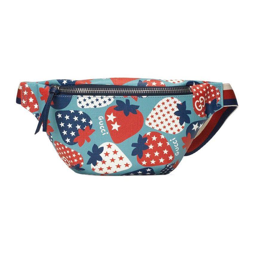 Gucci Strawberry Star Print Canvas Waist Bag Kids Waist Bag Light-Blue Red 502095-UR6AN-4767 Box(Basic Set+Box)
Gucci Strawberry Star Print Canvas Waist Bag Kids Waist Bag Light-Blue Red 502095-UR6AN-4767 Box(Basic Set+Box)