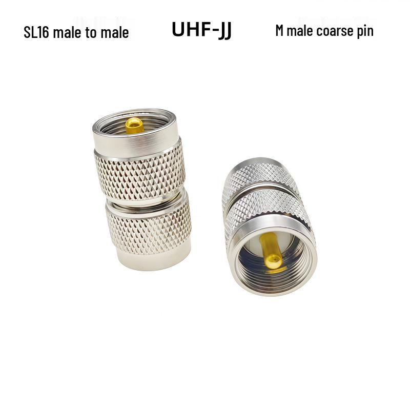 All-Copper RF Walkie-Talkie Adapter M/UHF/SL16-JJ Male to Male UHF-JJ PL259 Male Connector
All-Copper RF Walkie-Talkie Adapter M/UHF/SL16-JJ Male to Male UHF-JJ PL259 Male Connector