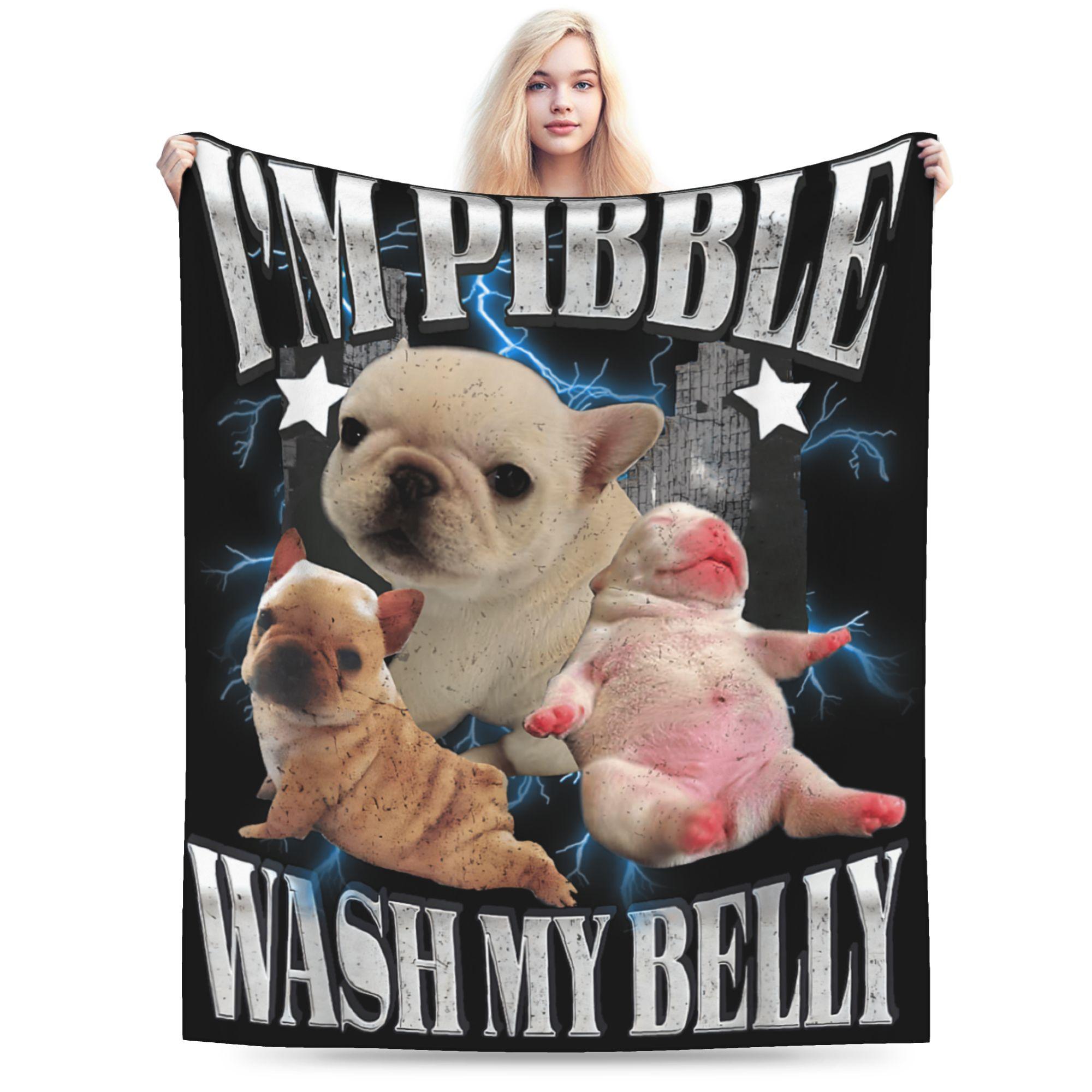 I Am Pibble Wash My Belly Blankets Coral Fleece Plush Meme Funny Dog Brainrot Warm Throw Blanket for Car Sofa Couch Bedspread 30x40in
I Am Pibble Wash My Belly Blankets Coral Fleece Plush Meme Funny Dog Brainrot Warm Throw Blanket for Car Sofa Couch Bedspread 30x40in