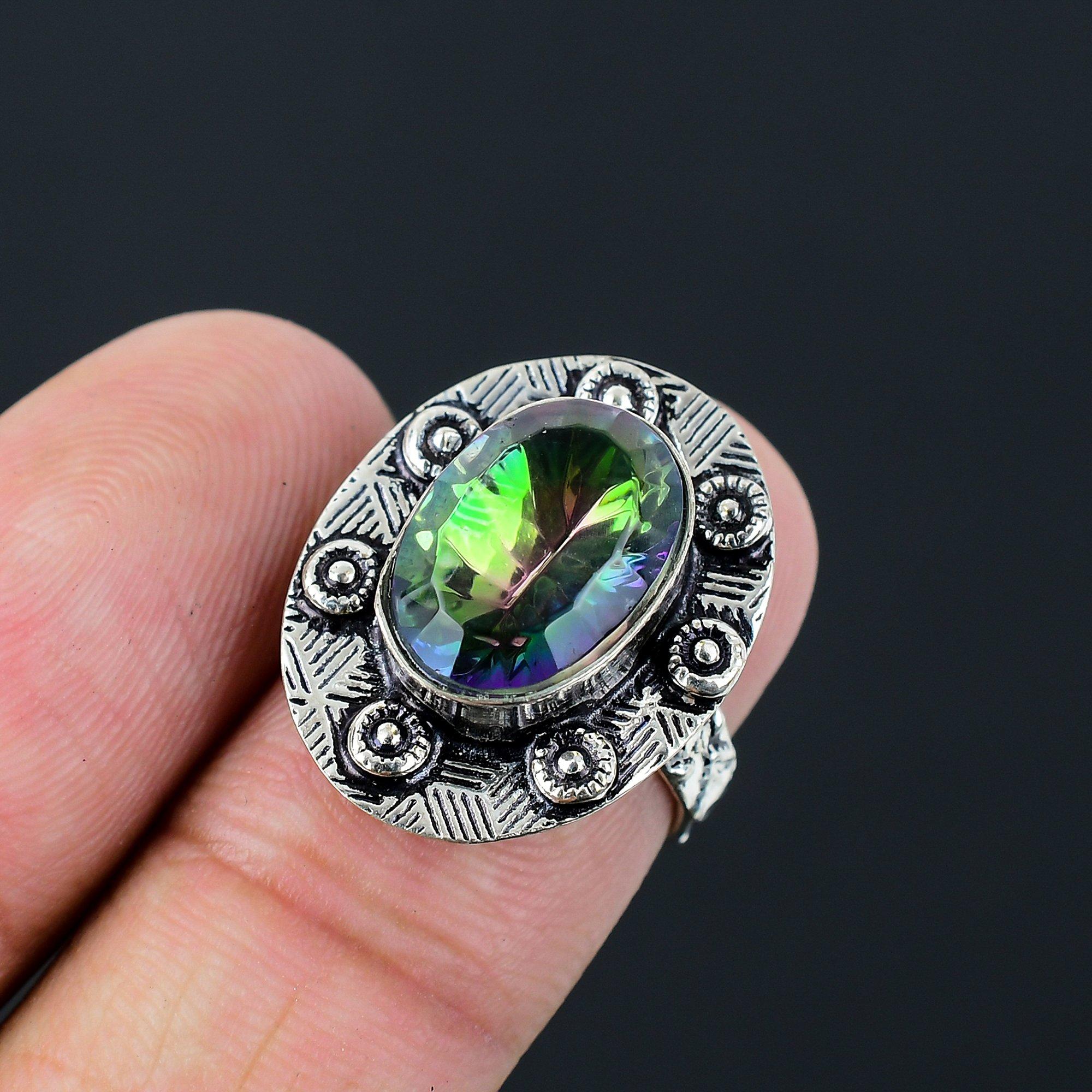 Gift For Her 925 Silver Natural Rainbow Mystic Topaz Stackable Ring Size 6 6
Gift For Her 925 Silver Natural Rainbow Mystic Topaz Stackable Ring Size 6 6