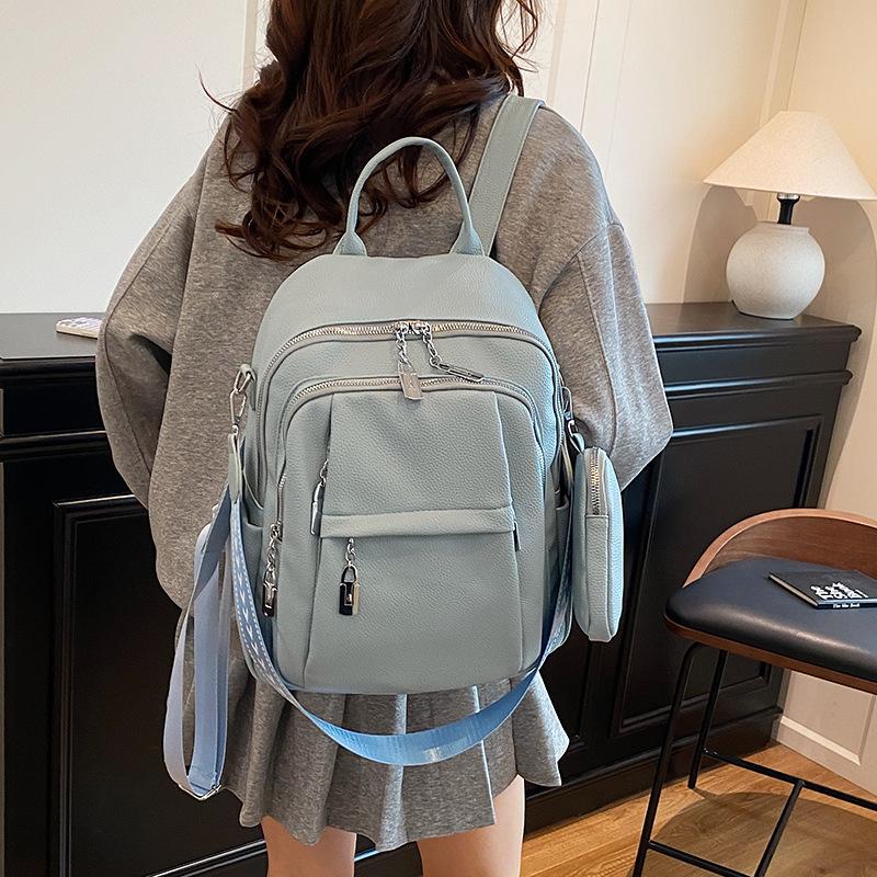 High sense fashion backpack women new versatile student schoolbag large capacity travel backpack чёрный
High sense fashion backpack women new versatile student schoolbag large capacity travel backpack чёрный