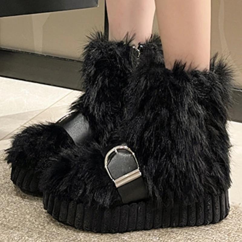 Женские меховые ботильоны на платформе для снега 2024 года, новый тренд зимы, туфли на плоской подошве, ботинки челси на молнии, модные гладиаторские ботинки для снега 38 чёрный
Женские меховые ботильоны на платформе для снега 2024 года, новый тренд зимы, туфли на плоской подошве, ботинки челси на молнии, модные гладиаторские ботинки для снега 38 чёрный