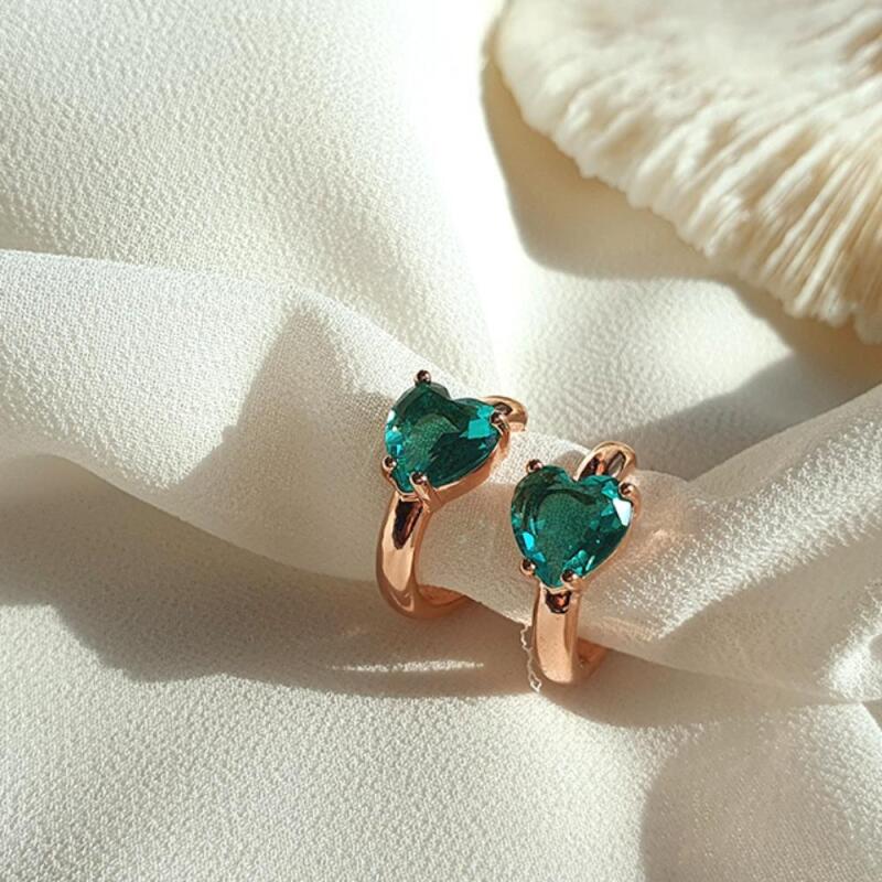 Derupper Earrings One-Touch Heart Shape Women s Cubic Green Purple
Derupper Earrings One-Touch Heart Shape Women s Cubic Green Purple