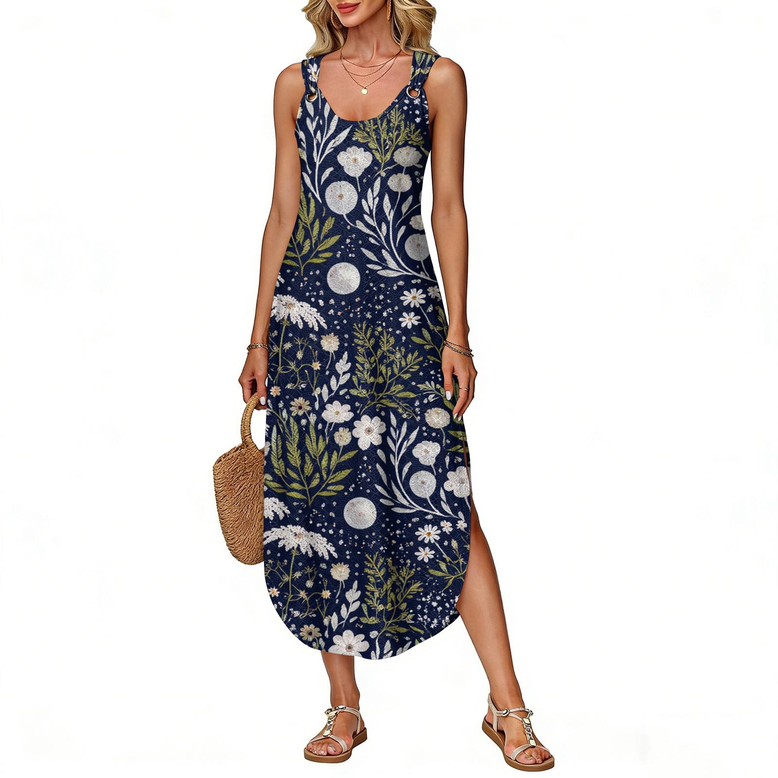 Women s Summer Long Dress, Sleeveless With Side Slits, Long Retro Printed Camisole Dress XXL білий
Women s Summer Long Dress, Sleeveless With Side Slits, Long Retro Printed Camisole Dress XXL білий