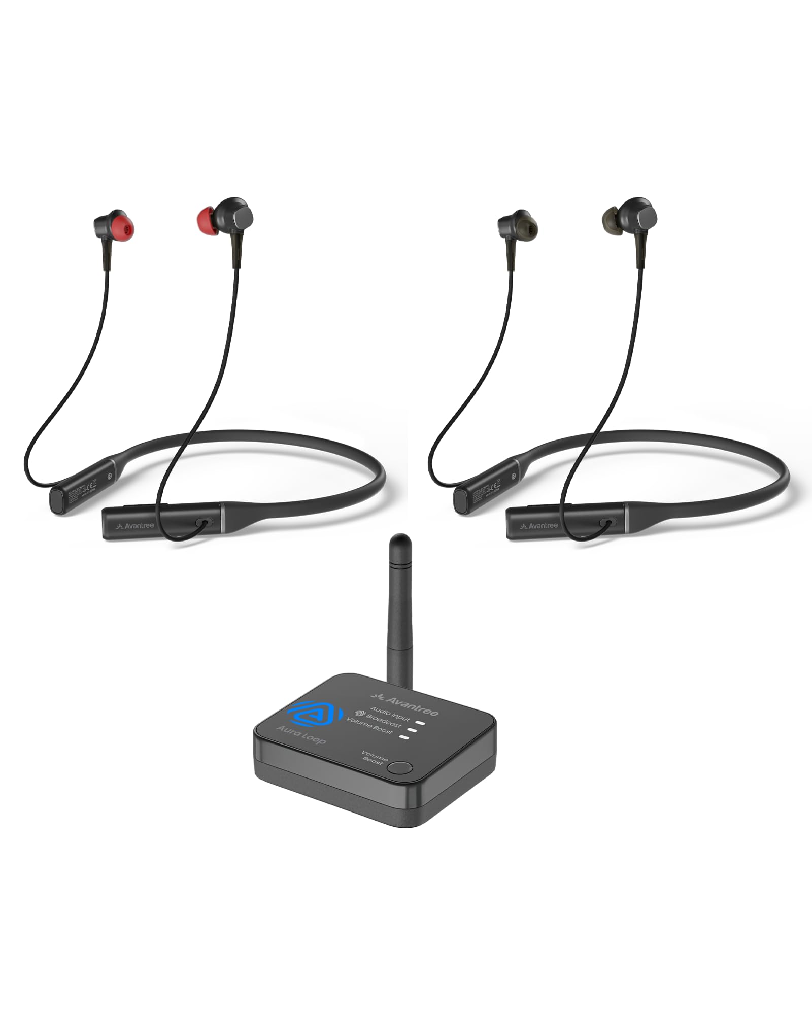 Avantree Aura Loop Dual Set of 2 Wireless Earbuds for Auracast Latest Bluetooth Neckband Clear 3 EQ Includes Auracast Auracast Audio Comfortable
Avantree Aura Loop Dual Set of 2 Wireless Earbuds for Auracast Latest Bluetooth Neckband Clear 3 EQ Includes Auracast Auracast Audio Comfortable