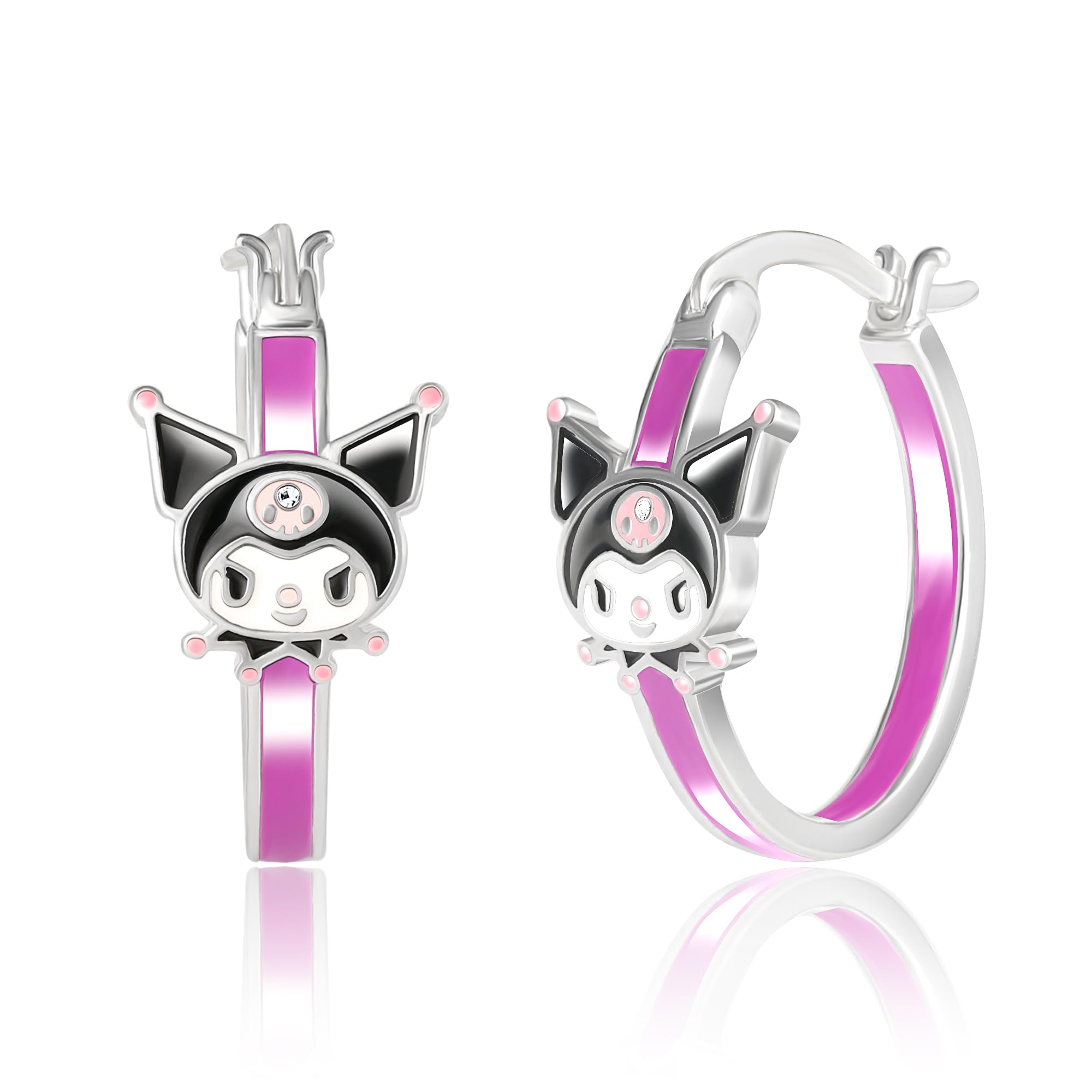 Sanrio Hello Kitty My Melody Kuromi Cute Women s Hoop Earrings - Flash Plated Earrings Officially Licensed Product, Brass, Crystal
Sanrio Hello Kitty My Melody Kuromi Cute Women s Hoop Earrings - Flash Plated Earrings Officially Licensed Product, Brass, Crystal