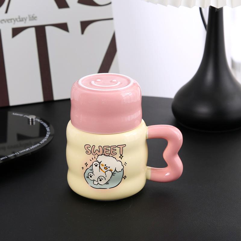 Кружка высокой ценности Линия Щенок Милая керамическая чашка с крышкой Подарок на День святого Валентина Креативный сувенир 401-500ml
Кружка высокой ценности Линия Щенок Милая керамическая чашка с крышкой Подарок на День святого Валентина Креативный сувенир 401-500ml