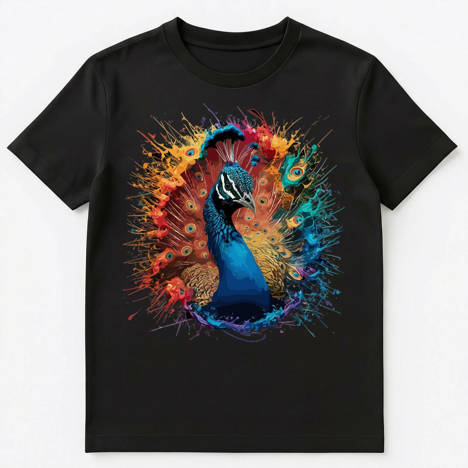 Colorful Paint Splash Peacock Art Graphic Unisex T-Shirt L
Colorful Paint Splash Peacock Art Graphic Unisex T-Shirt L