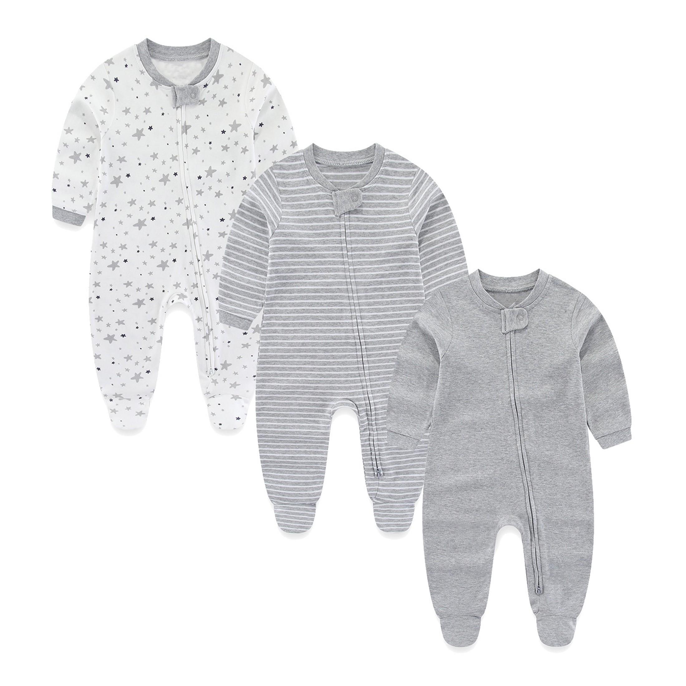 3 piece Baby boys girl fashionable long sleeved zipper jumpsuit cotton soft newborn clothing 12M
3 piece Baby boys girl fashionable long sleeved zipper jumpsuit cotton soft newborn clothing 12M