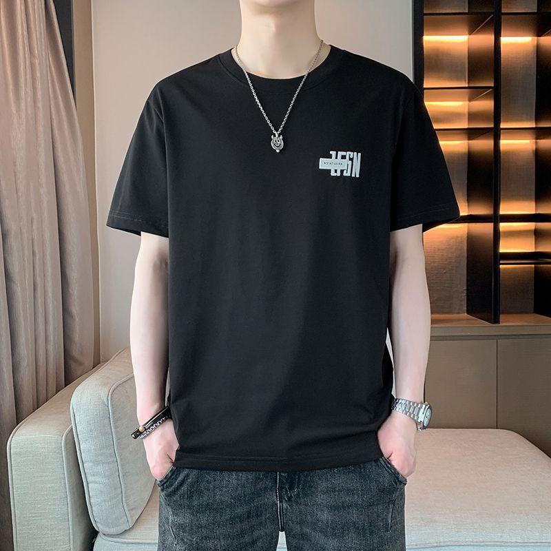 Летние модные пуловеры с вышивкой, с буквенным принтом, повседневные, свободного кроя, мужская одежда, базовые футболки с коротким рукавом и корейским О-образным вырезом, молодежный стиль M чёрный
Летние модные пуловеры с вышивкой, с буквенным принтом, повседневные, свободного кроя, мужская одежда, базовые футболки с коротким рукавом и корейским О-образным вырезом, молодежный стиль M чёрный