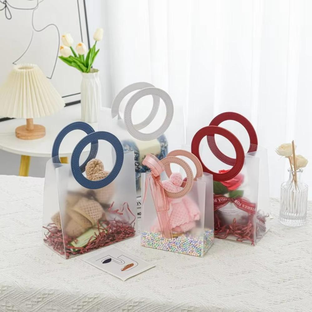 5pcs Plastic Shopping Tote Bag Transparent Gift Packaging Bag Handbag Holiday Birthday S синій
5pcs Plastic Shopping Tote Bag Transparent Gift Packaging Bag Handbag Holiday Birthday S синій