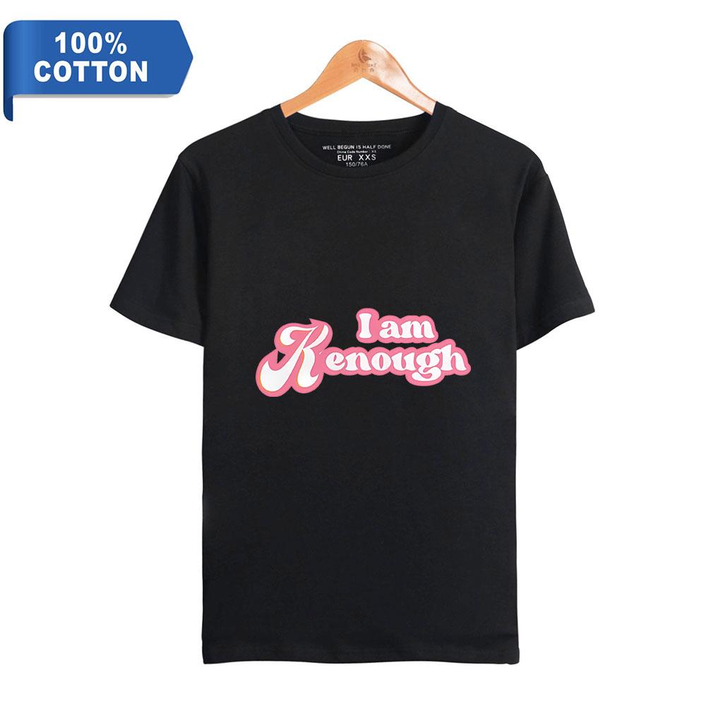 Горячая летняя женская и мужская мода для любителей кино «Барби, я Кеноу», повседневные хлопковые футболки с короткими рукавами и буквенным принтом 
Горячая летняя женская и мужская мода для любителей кино «Барби, я Кеноу», повседневные хлопковые футболки с короткими рукавами и буквенным принтом