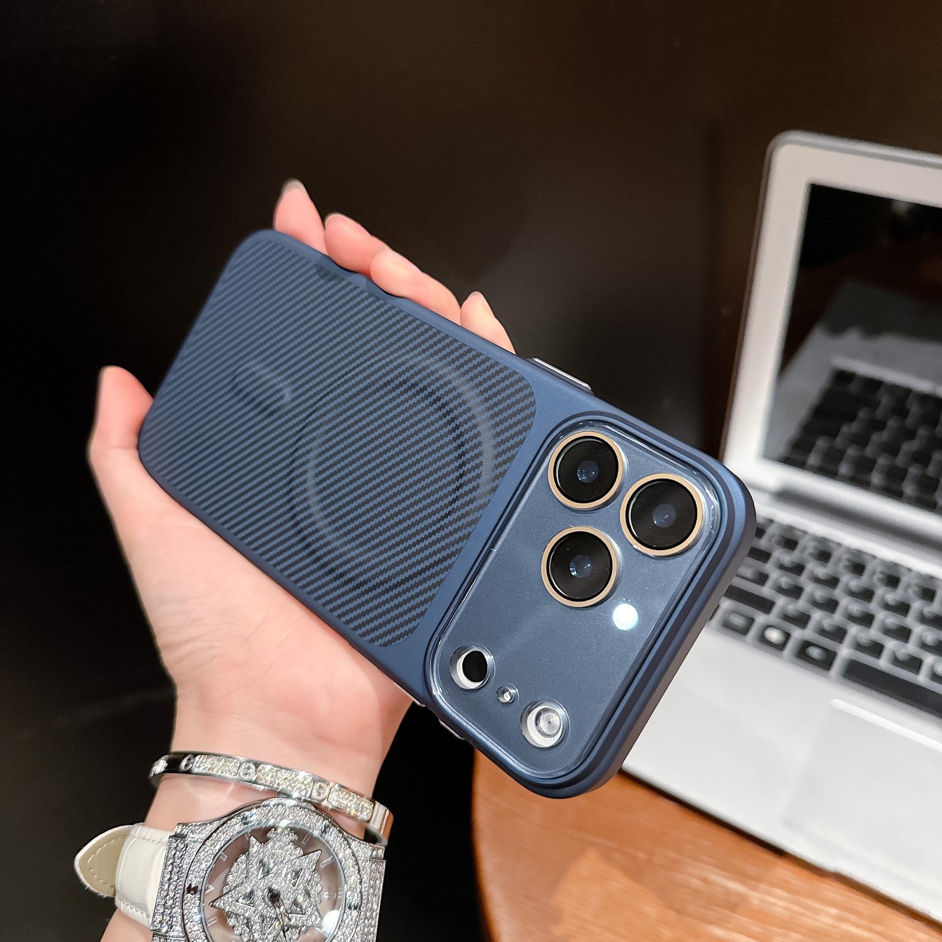 Apple 17Promax Carbon Fiber Leather Texture Phone Case - iPhone 16 Magnetic Charging 15Pro Protective Cover 13 Pro
Apple 17Promax Carbon Fiber Leather Texture Phone Case - iPhone 16 Magnetic Charging 15Pro Protective Cover 13 Pro