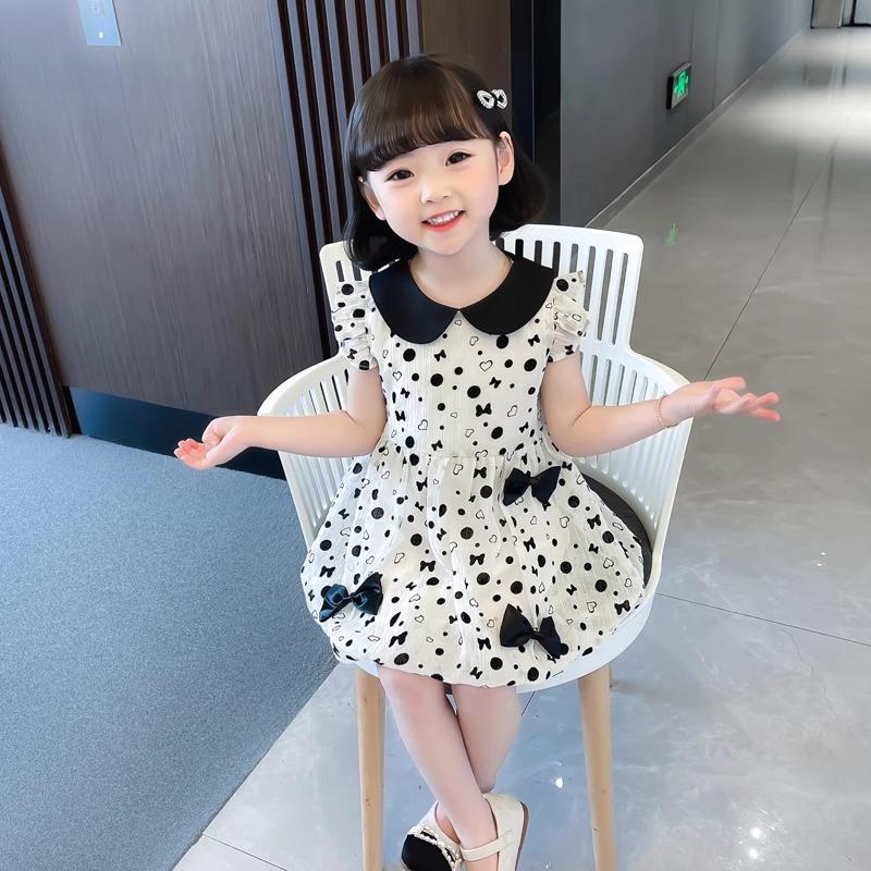 Summer Dress for 3 To 7 Years Old Girls Children Princess Dress Turn Down Collar Girl Casual Black and White Bow Dress 100cm белый
Summer Dress for 3 To 7 Years Old Girls Children Princess Dress Turn Down Collar Girl Casual Black and White Bow Dress 100cm белый