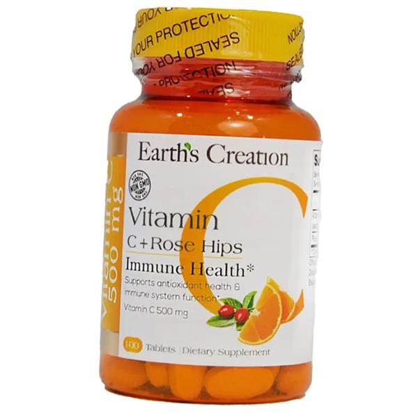 Vitamin C with Rose Hips, Vitamin C 500 with Rose Hips, Earth s Creation 100 tabs (36604005) 100tab
Vitamin C with Rose Hips, Vitamin C 500 with Rose Hips, Earth s Creation 100 tabs (36604005) 100tab