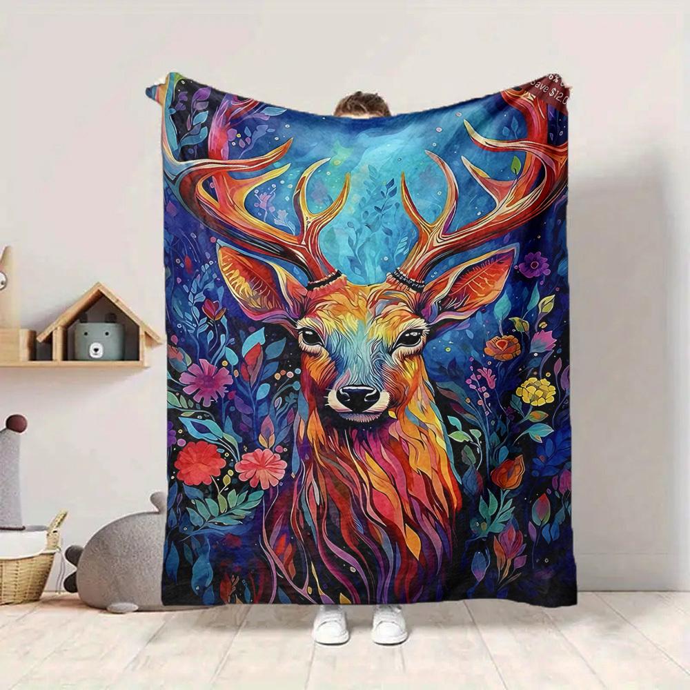 1pc Deer Fantasy Lightweight Flannel Blanket, Comfortable and Warm Blanket, for Office and Camping Sofa Bed119 130cmx150cm
1pc Deer Fantasy Lightweight Flannel Blanket, Comfortable and Warm Blanket, for Office and Camping Sofa Bed119 130cmx150cm