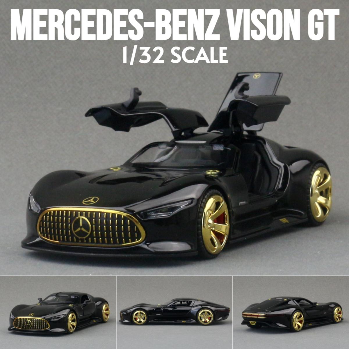 1/32 Mercedes-Benz AMG Vision GT Toy Car Model Diecast Alloy Miniature Sound & Light Pull Back 1:32 Collection Gift For Boy Kid чорний
1/32 Mercedes-Benz AMG Vision GT Toy Car Model Diecast Alloy Miniature Sound & Light Pull Back 1:32 Collection Gift For Boy Kid чорний