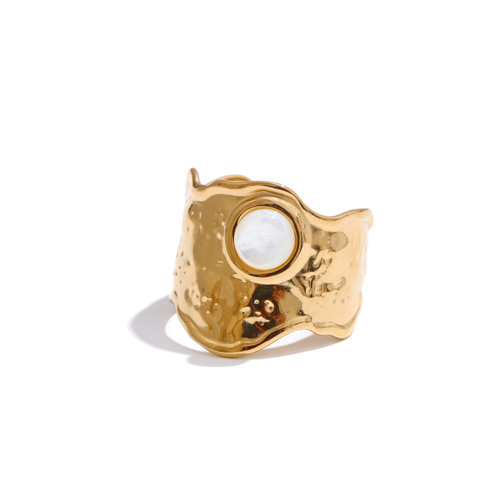 Yhpup Trending Adjustable Stainless Steel Natural Stone Hammer Metal Wide Ring Hypoallergenic Charm Jewelry Wholesale 2025 resizable
Yhpup Trending Adjustable Stainless Steel Natural Stone Hammer Metal Wide Ring Hypoallergenic Charm Jewelry Wholesale 2025 resizable