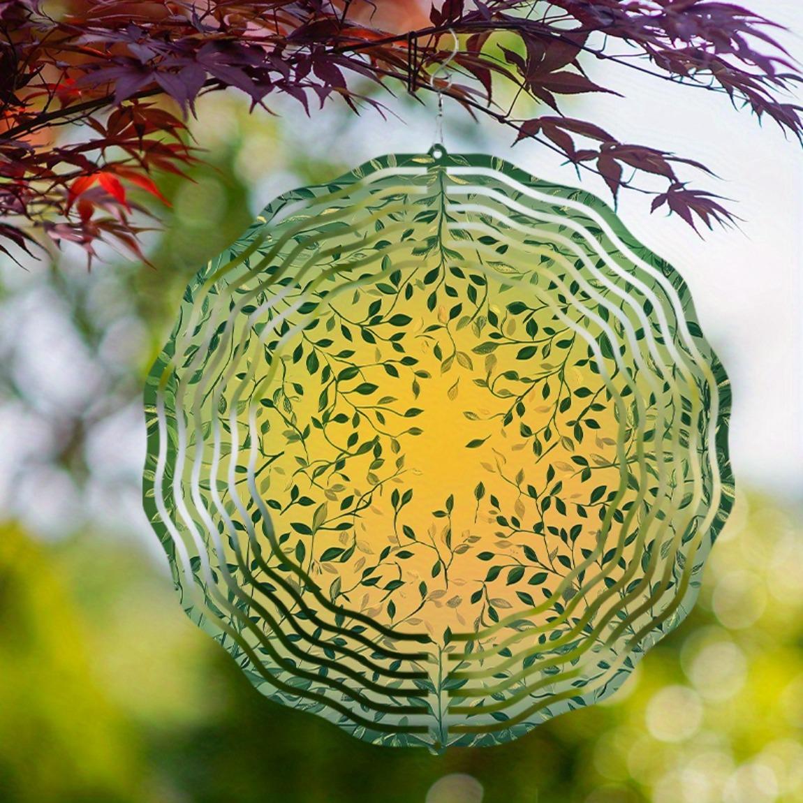 360 Degree Hanging Wind Spinner with Metal Leaf Design for Garden Balcony Outdoor Decor All Season Wind Chime Circular Transparent Wind Catcher 01A
360 Degree Hanging Wind Spinner with Metal Leaf Design for Garden Balcony Outdoor Decor All Season Wind Chime Circular Transparent Wind Catcher 01A