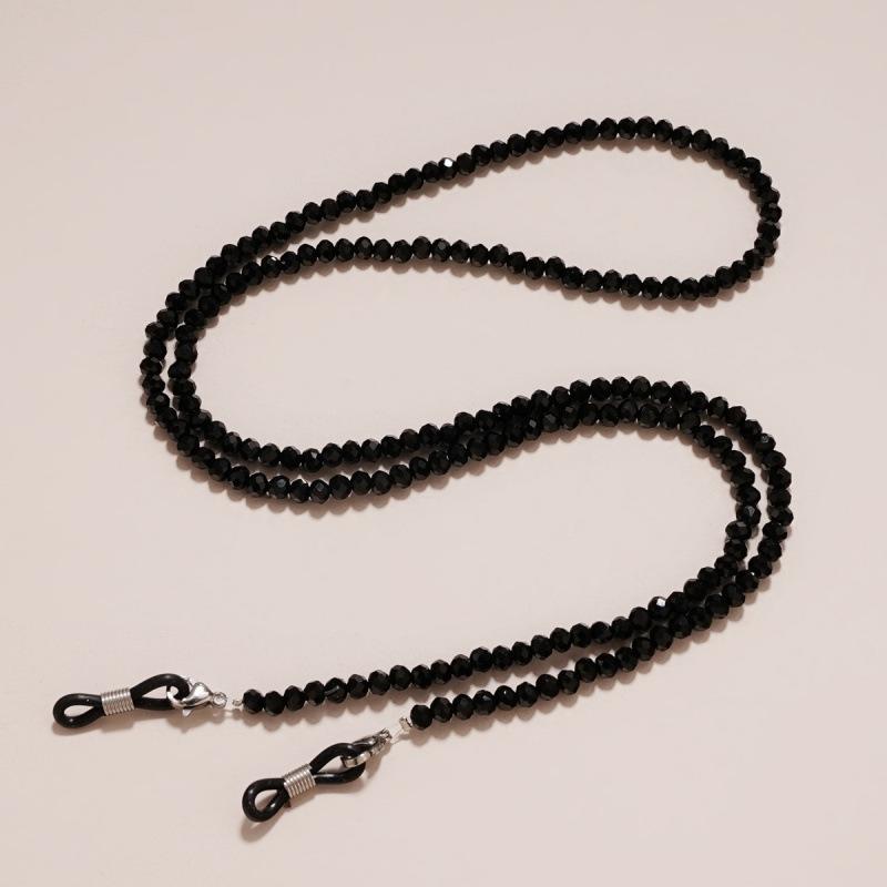 Crystal Beaded Eyeglass Chain for Women Lightweight Eyewear Holder Sunglasses Strap Accessory with Adjustable Silicone Loops One Size чёрный
Crystal Beaded Eyeglass Chain for Women Lightweight Eyewear Holder Sunglasses Strap Accessory with Adjustable Silicone Loops One Size чёрный